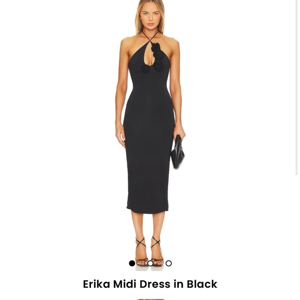 Bardot Ericka midi dress in black XS - never worn, tags still on